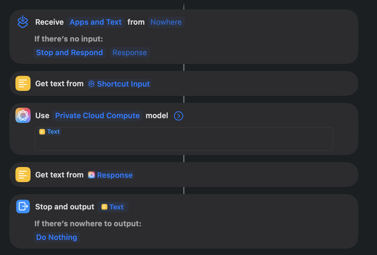 Shortcut flow build